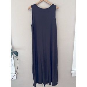 J Jill Womens Smocked Maxi Dress Size XL Brown Sleeveless Wearever Collection